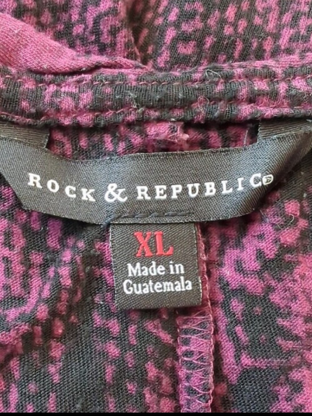 Pair of Rock & Republic Embellished Snakeskin Racerback Tank Tops Teal Maroon - Picture 5 of 16